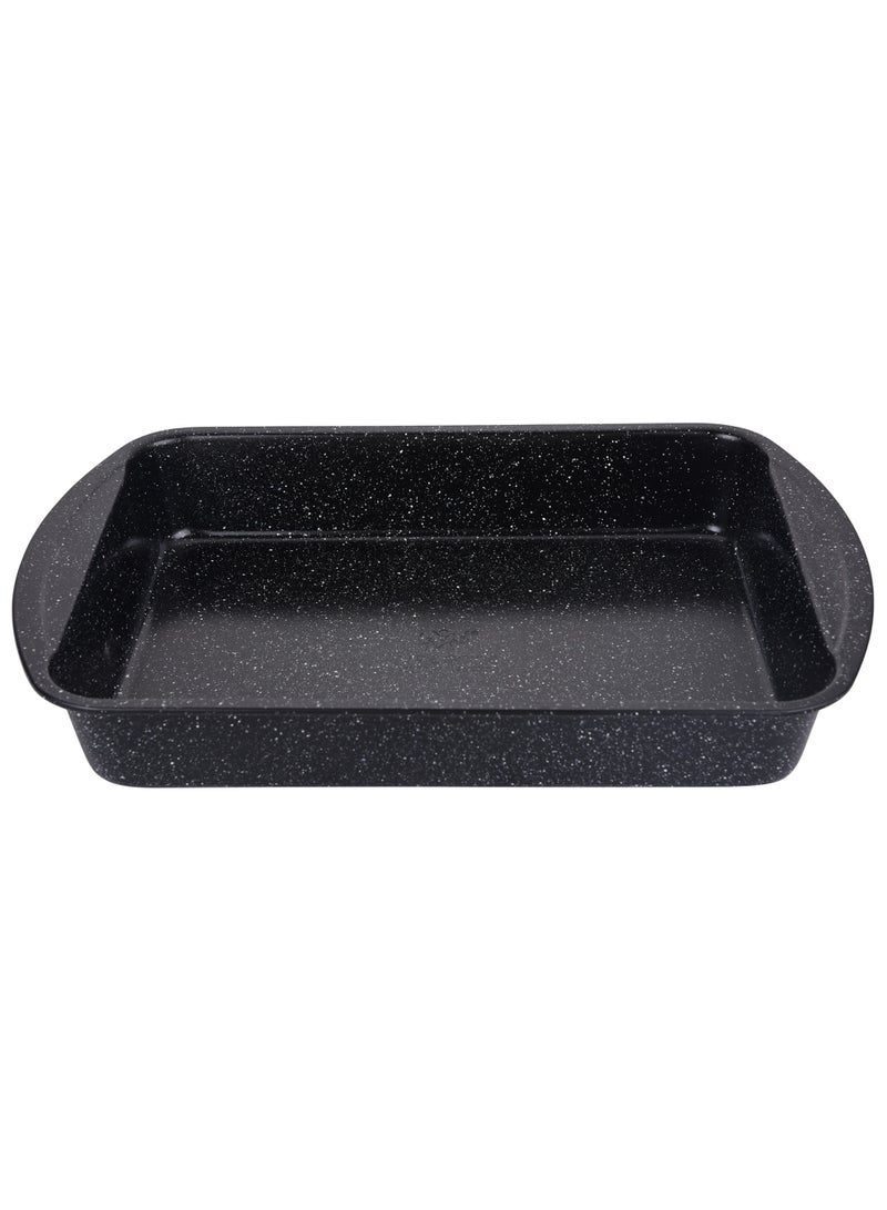 Life Smile Non-Stick Carbon Steel Cookie Pan with Granite Coating – Oven Safe Baking Tray - Image 4